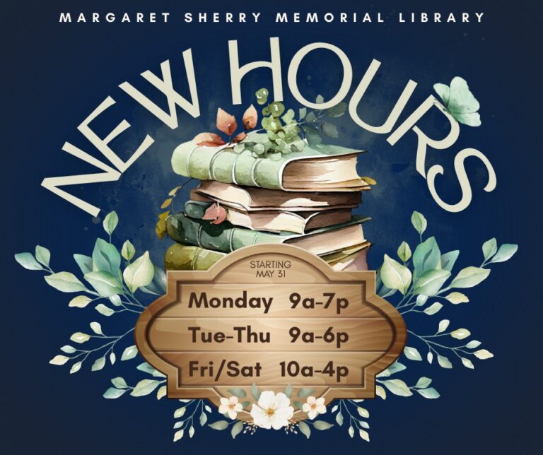 New hours for Margaret Sherry